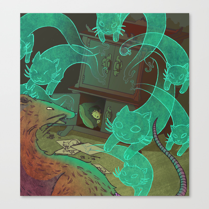 The Boy Who Drew Cats Canvas Print By Mikeyagrant Society6