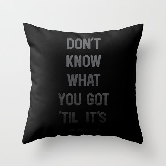 Gone Throw Pillow
