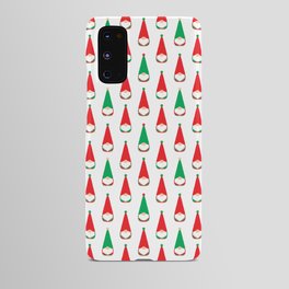 Christmas Gnomes Polka dot pattern. Digital Illustration background Android Case