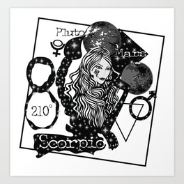 Scorpio - Zodiac Sign Art Print