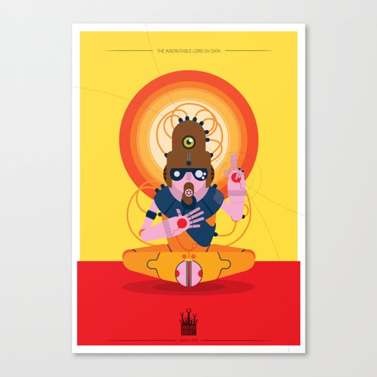 The inscrutable Lord ov Data Canvas Print