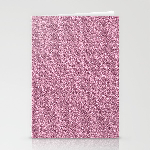 Pink Glitter Stationery Cards