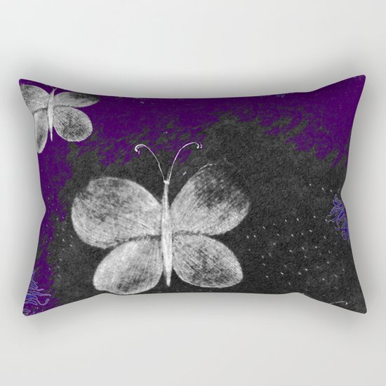 Fluttering Butterflies Rectangular Pillow