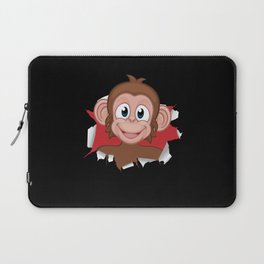 Monkey Children Monkey Child Chimpanzee Laptop Sleeve