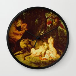 Peter Paul Rubens - Romulus and Remus Wall Clock