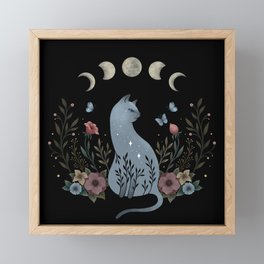 Cat on the Hill Framed Mini Art Print