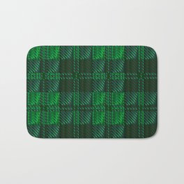 Dark Green Tartan Bath Mat | Dress, Background, Vector, Pattern, Weave, Graphic, Cloth, Artwork, Digital, Green 