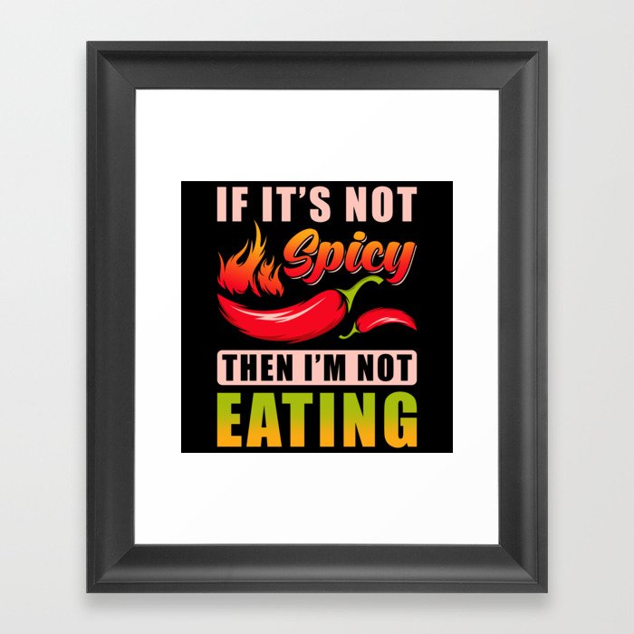 Chili Spicy Food Framed Art Print