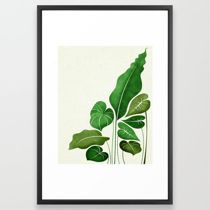 Cacophony Plant Illustration Framed Art Print