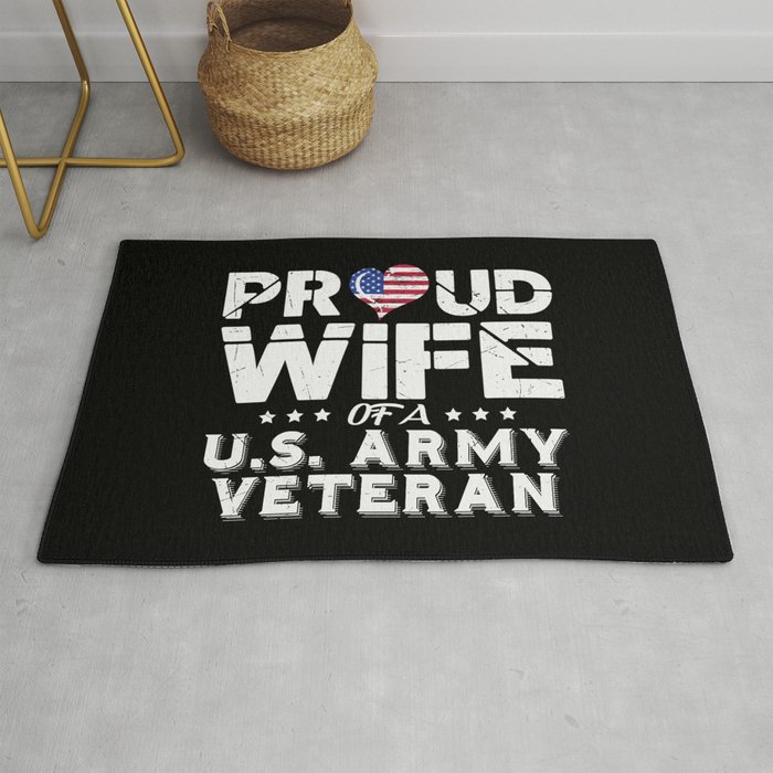 Proud Wife Of A U.S. Veteran Rug