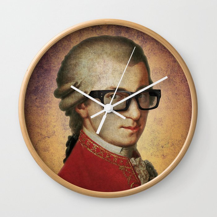 Hipster Mozart Wall Clock