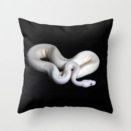 white snake Throw Pillow