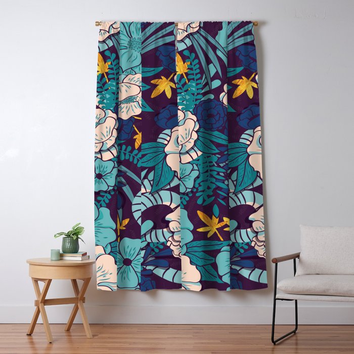 Jungle Pattern 003 Blackout Curtain By Bluelela Society6