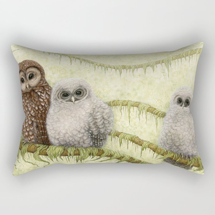 Northern Spotted Owls Rectangular Pillow