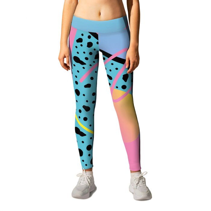 Memphis pattern 93 - 80s / 90s Retro Leggings