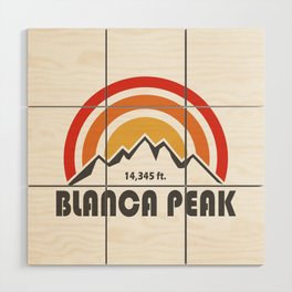 Blanca Peak Colorado Wood Wall Art