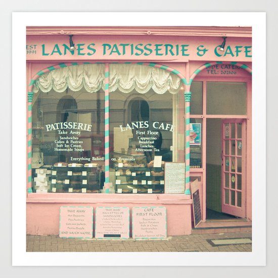 Sweet Cafe Art Print
