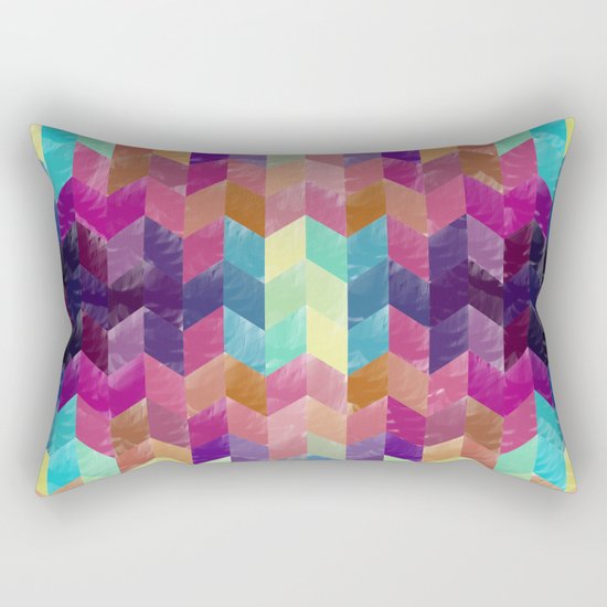Crystal Geometric Background Rectangular Pillow