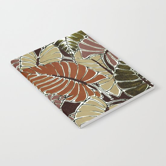 50's bongo leaf Notebook