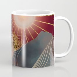 Supermoon Shining On Valleys And Mountains Coffee Mug