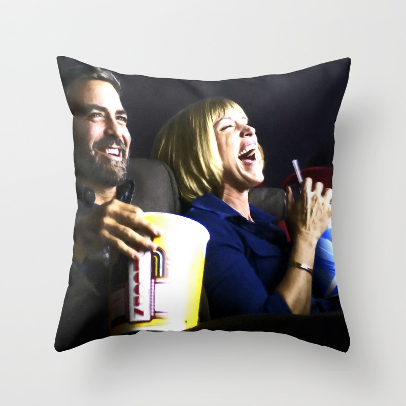 Frances Mcdormand And George Clooney Film Burn After Reading Joel Ethan Coen 2008 Throw Pillow By Gabrielttoro Society6