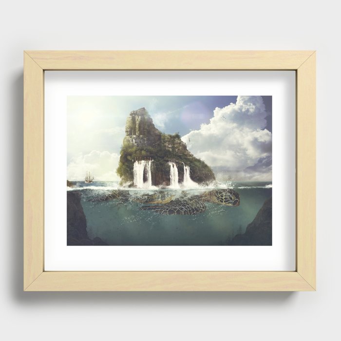 TURTLE ISLAND Recessed Framed Print