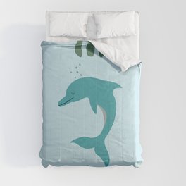 Cute dolphin Comforter