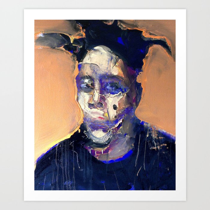 Jean,Michel Basquiat Art Print by larrycaveney