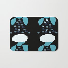 Woman At The Meadow Vintage Dark Style Pattern 16 Bath Mat