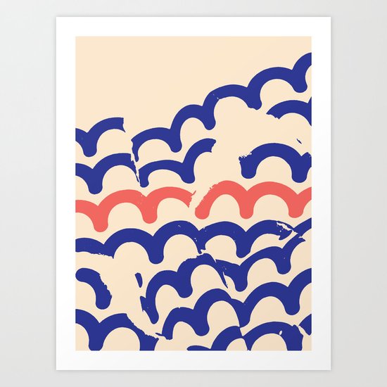 At Home On A Frog's Back Art Print