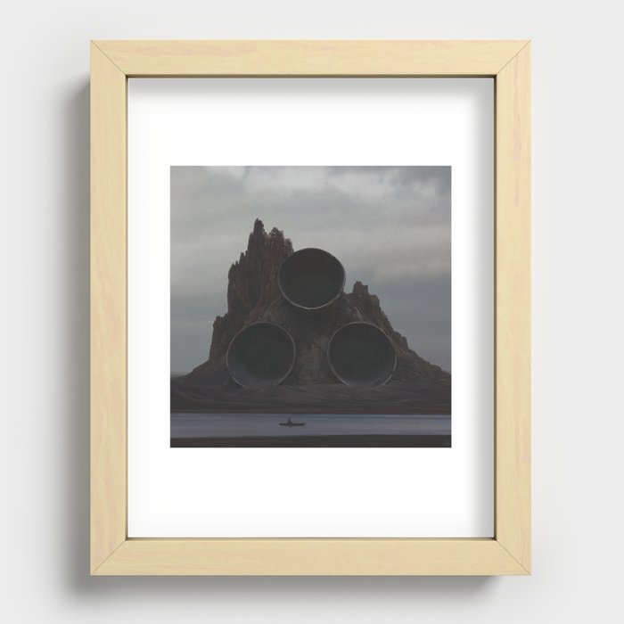Volcano Recessed Framed Print