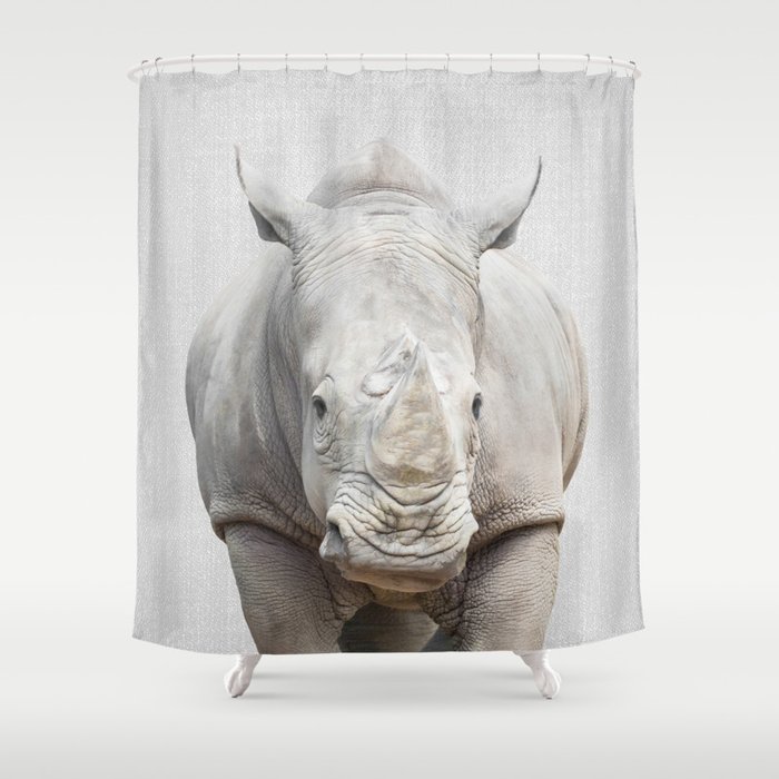 Rhino 2 - Colorful Shower Curtain