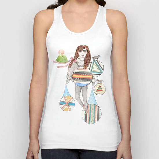 Patterns/Circles Unisex Tank Top