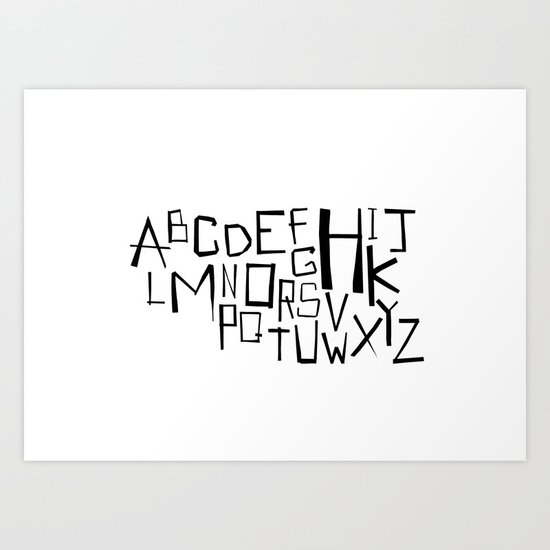 Alphabet #2 Art Print