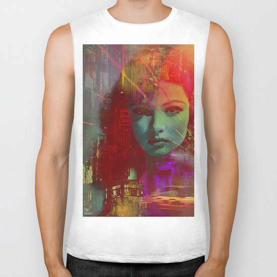 The girl of Tuesday evening Biker Tank