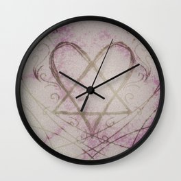 Heartagram Wall Clock