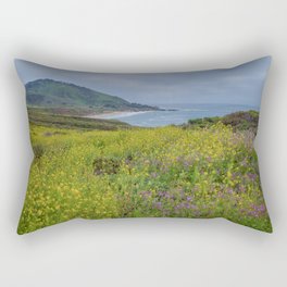 Big Sur Wildflowers Rectangular Pillow