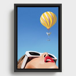 Air Martini Framed Canvas