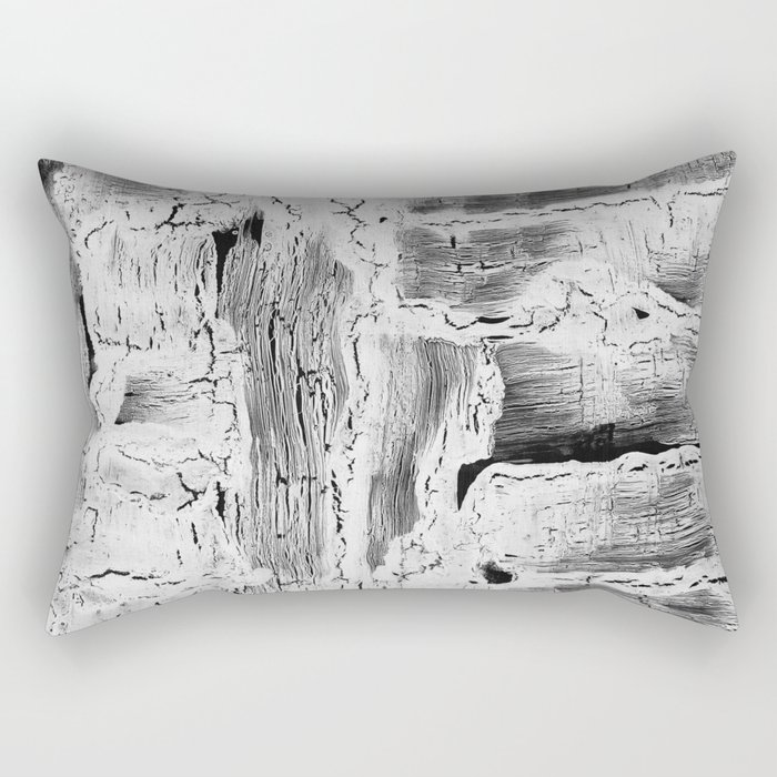 Abstract Artwork Greyscale #2 Rectangular Pillow