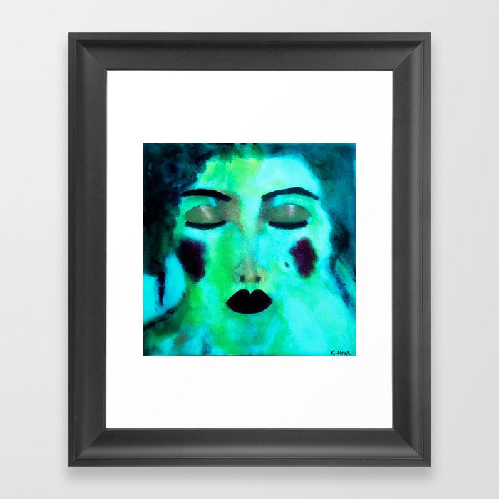 She Became One With Water Framed Art Print