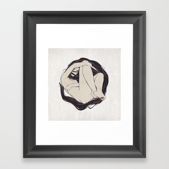 My Simple Figures: The Circle Framed Art Print