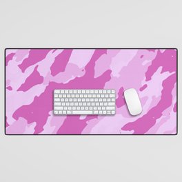 Colorful Marble Abstract Style Pink Desk Mat