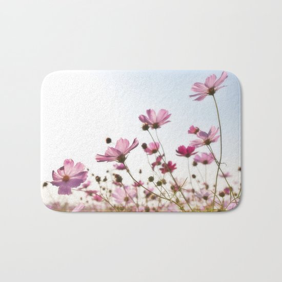 Pink Cosmos Bath Mat