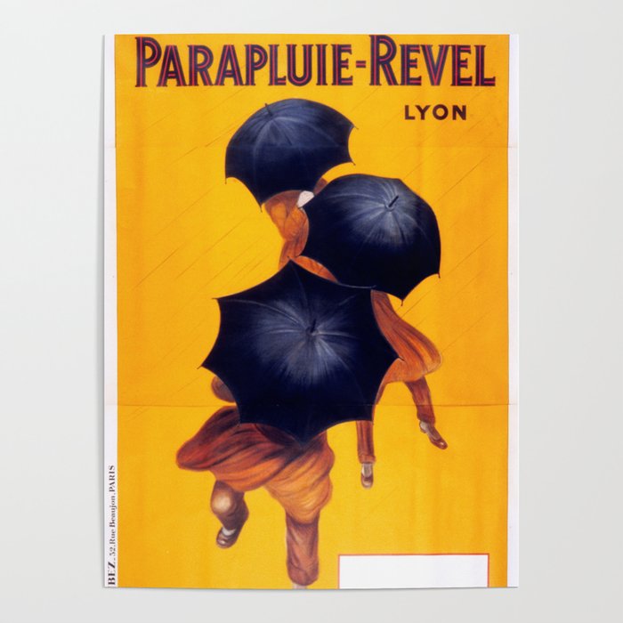 Poster vintage french Parapluie Revel Poster