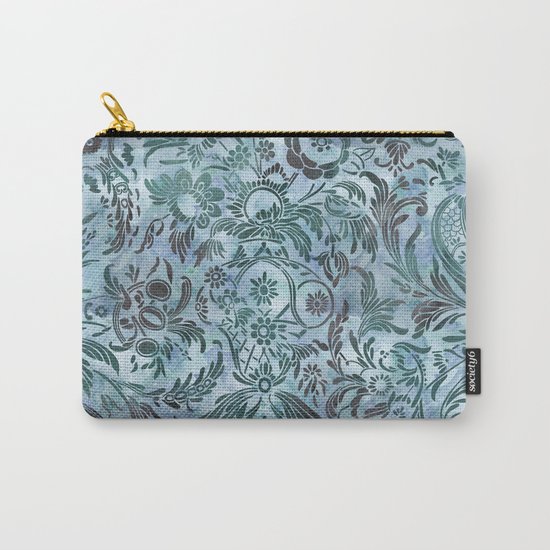 Watercolor Damask Pattern 08 Carry-All Pouch