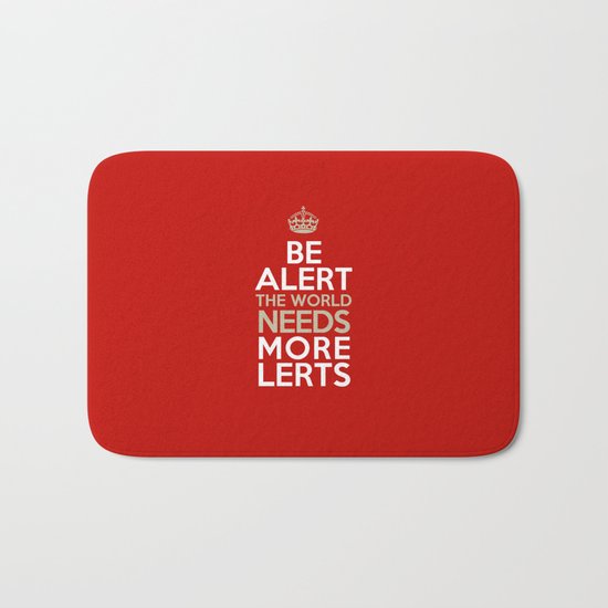 BE ALERT! Bath Mat