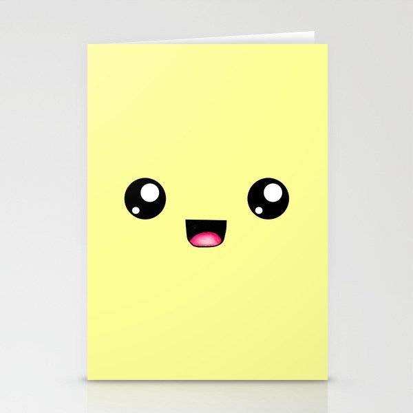 Kawaii Hi! (On Yellow) Stationery Cards