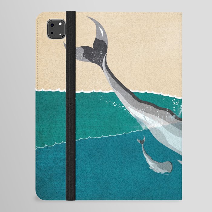 Whale in the sea  iPad Folio Case