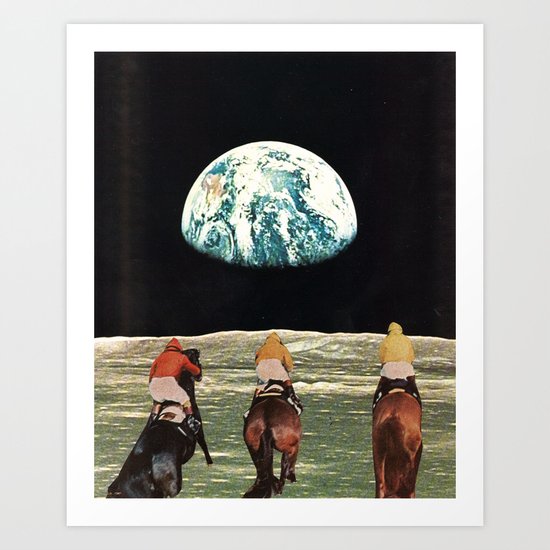 race for the prize Art Print