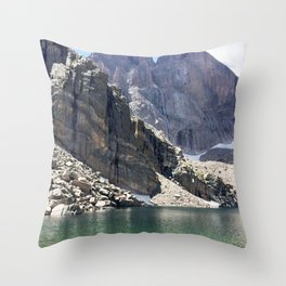 Chasm Lake Throw Pillow | Other, Crystallake, Lakes, Hiking, Hike, Nature, Chasmlake, Water, Lake, Photo 